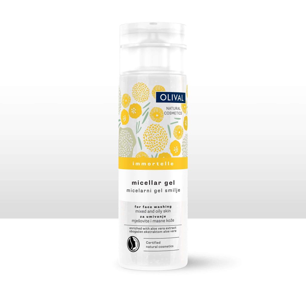 Immortelle Micellär Gel - naturlig gelrengöring för balandad och fet hud